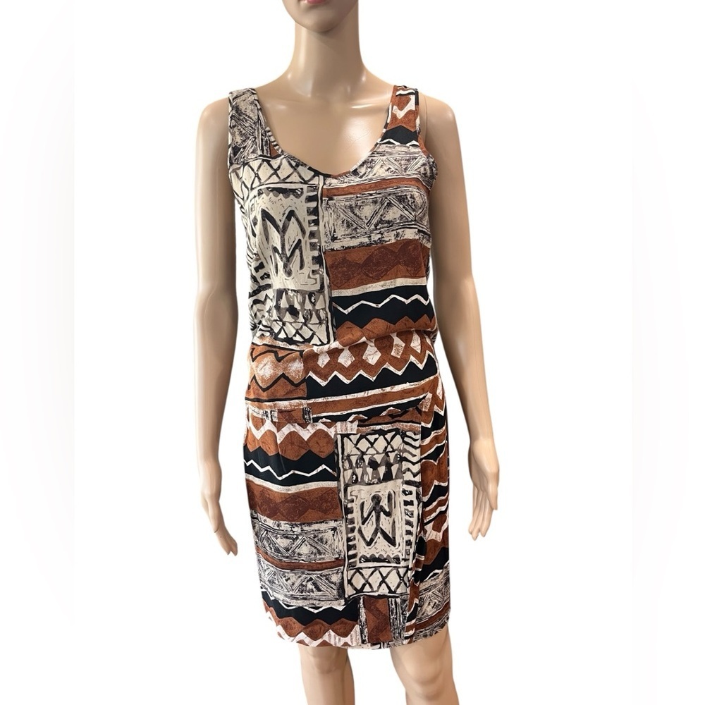 Western ethnic southwest 90’s Francine Browner tank wrap skirt set 2 pc